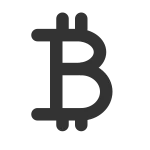 Bitcoin Sign SVG Icon
